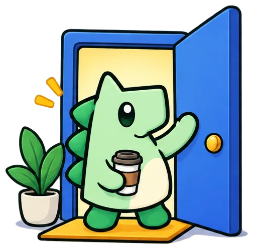 Niko, the WinTagz helper, arriving for a show with a coffee